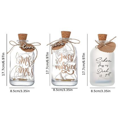 DIY Wishing Bottle Craft Kit - Exquisite Handmade Decor, Perfect for Birthdays & Holidays - USB Powered, Glass Material
